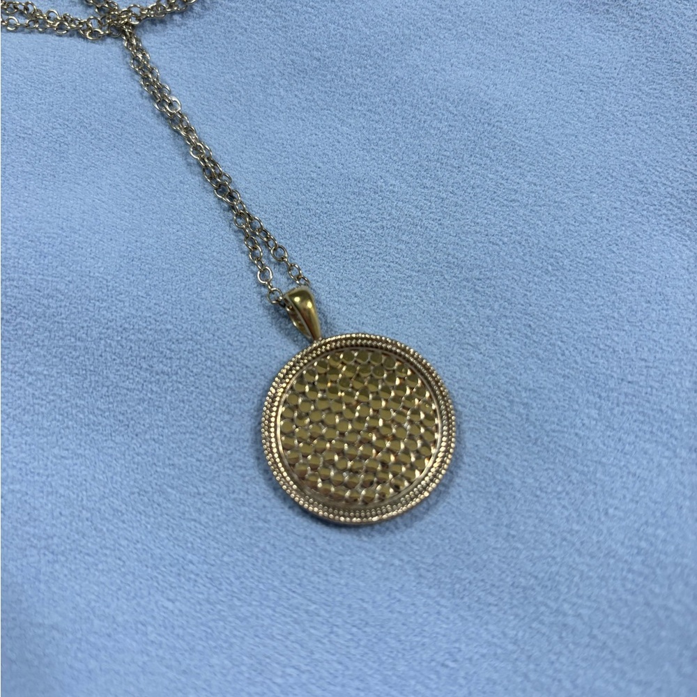 Anna Beck Gold Circle Pendant Necklace